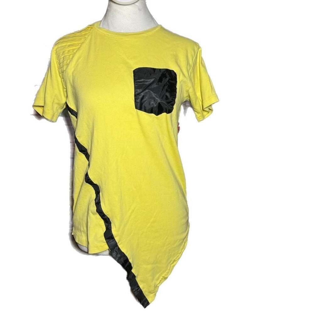 Givenchy Yellow Graphic Print Crewneck T-Shirt